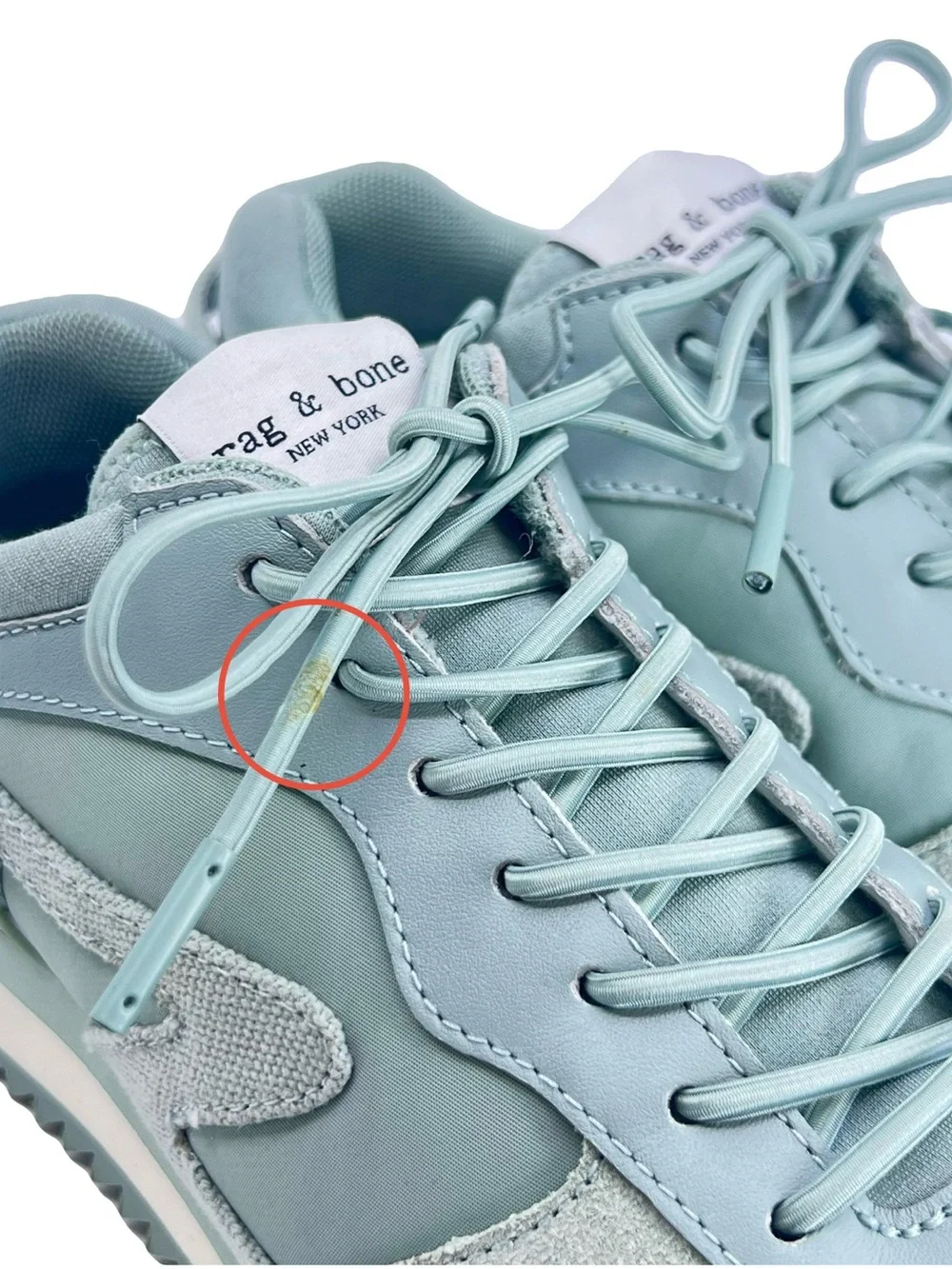 Rag & Bone Women’s Retro Runner 2.0 | Sage | Suede Leather Sneakers | Size 37